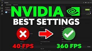 NVIDIA APP - Best Settings for HIGH FPS & 0 DELAY!