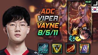 Vayne Adc Build Viper Blade of The Ruined King Fleet Footwork - LOL KR Master Patch 14.10
