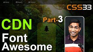 Font Awesome CDN icon html CSS tutorials in Hindi / Urdu Part-3 CSS-33