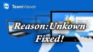 [Solved] How to Fix Unknown Error in Teamviewer | 100% Working and Tested.