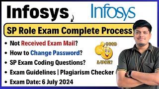 Infosys SP Exam Mail Not Received | Exam Guidelines | Infosys Specialist Programmer Exam 2024