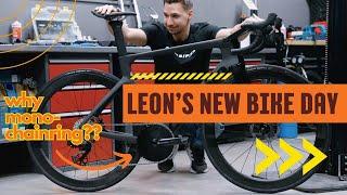 Why did Leon opt for a mono chainring on his new Cervelo S5?