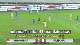 FULL PEMAIN NATURALISASI ● INDONESIA VS FILIPINA ~ KUALIFIKASI PIALA DUNIA 2026 LIVE DI TV INI