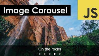 Image Carousel with User Controls and Description | Vanilla JavaScript