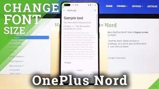 How to Change Font Size in OnePlus Nord – Adjust Text Size