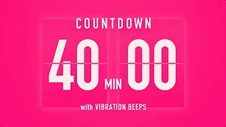 40 Minutes Countdown Flip Clock Timer / Vibration Beep 