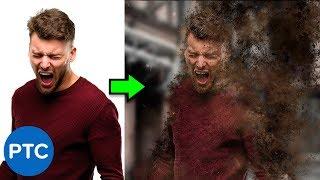 Disintegration Effect - Dispersion Effect - FULLY EXPLAINED Photoshop Tutorial