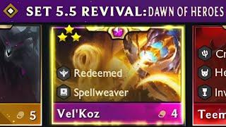 10 Redeemed Velkoz ⭐⭐⭐ 3 Star Farm All | ft. Vs Heimerdinger 3 Star | TFT SET 5.5 Revival PBE