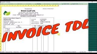 invoice in tally erp 9 ! tally tdl ! how to change invoice format in tally ! Self Learning