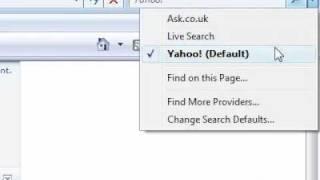 How to set a search provider as default in Internet Explorer