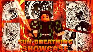 Sun Breathing Showcase AND How To Use Sun Breathing! - Demon Slayer Burning Ashes