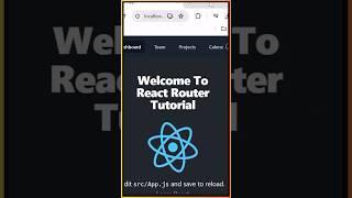 react routing in react js | #react  #shorts