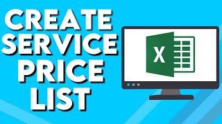 How To Create Service Price List on Microsoft Excel