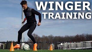 Individual Technical Training Drills For Wingers | Match Specific Winger Training Session