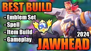 JAWHEAD BEST BUILD 2024 | TOP 1 GLOBAL JAWHEAD BUILD | JAWHEAD - MOBILE LEGENDS | MLBB