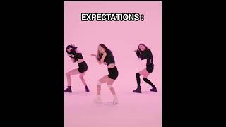 blackpink HYLT dance expectations vs Reality | #blackpink #shorts #kpop