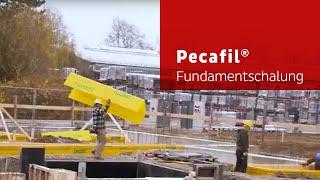 Fundamentschalung mit Pecafil® Schalmaterial