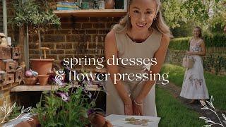 OUR SECRET COTSWOLDS FAVOURITES & Spring Dress Try On & Flower Pressing in the Greenhouse 