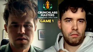 Fascinating Game between Magnus Carlsen & Nepomniachtchi in Loser's Semifinals of Crunchlabs Masters