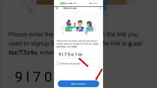 gpay me referral code kaise dalen \ how to you enter referral code Google pay / #gpay #google