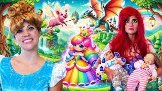 Magic Story Time with Ariel and Cinderella! Little Mermaid Pretend Play 