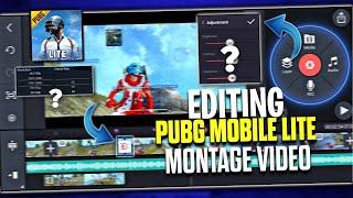 How To Edit Pubg Mobile Lite Montage Video | In Kinemaster | Full Tutorial | PUBG LITE MONTAGE |