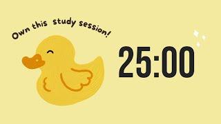 1.5 Hour Study with Me | 25/5 Pomodoro Countdown Deep Focus ⏱️   Relaxing ADHD Lofi Music Cozy 