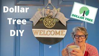 DIY Dollar Tree Front Door Wreath