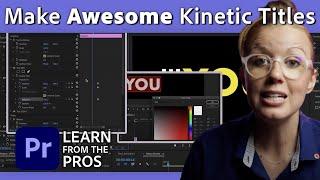 How to Make Moving Titles in Premiere Pro | Motion Graphics Tutorial w/ Premiere Gal | Adobe Video