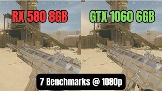 RX 580 VS GTX 1060 - 1080P - 2024 - 7 BENCHMARKS