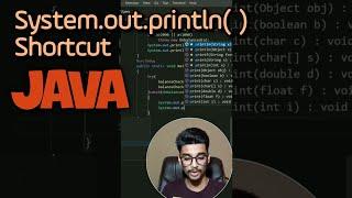 Shortcut for System.out.println() in java #shorts