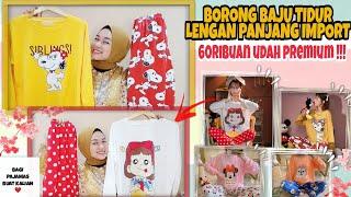 SHOPEE HAUL BAJU TIDUR LENGAN PANJANG IMPORT 60RIBUAN SUPER NYAMAN BANGET !!!