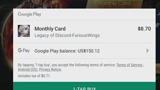 Recharge "Monthly card - Platinum card" | Legacy of discord