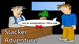 Slacker Adventure - Point and Click Flash Game (Walkthrough / Playthrough)