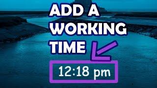 HOW TO ADD TIME TO OBS STUDIO