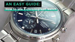 How to use a chronograph watch