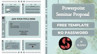 KUALITATIF ‼️DESAIN PPT SEMINAR PROPOSAL #2 #freetemplate #powerpoint #pptaesthetic #canva