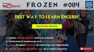 Shadowing English Frozen#84 - Spoken english learning videos Language (quotation subject)