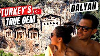 EXPLORING DALYAN (PETRA feels in TURKEY)- IZTUZU (TURTLE) BEACH & The Tombs of KAUNOS