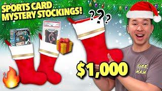 I bought a $1,000 SPORTS CARD MYSTERY STOCKING from my Local Card Shop! 