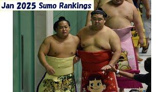 Sumo Rankings for January 2025