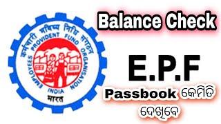 Epfo Balance Check Online | Activate Uan Number | Download Pf Passbook | Pf Balance Check Odia