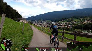 1 Hour Scenic MTB Cycling Workout Alps ‍️ Monte Pana Dolomiti Italy Garmin 4K