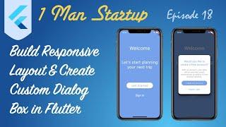(Ep 18) Flutter: Build Responsive Intro Page Layout & Create Custom Dialog Box Using Named Routes