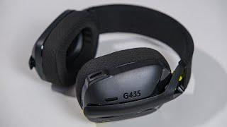  Logitech G435 - ПОСРЕДСТВЕННОСТЬ (зато дешево)