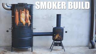 SMOKER Build from metal BARRELS