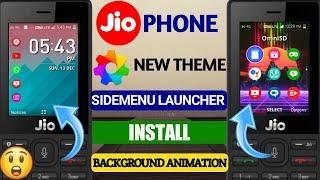 JIO PHONE NEW THEME | APP BACKGROUND ANIMATION | SIDEMENU LAUNCHER INSTALL New Features Update