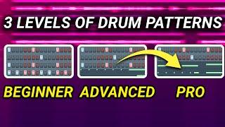 3 Levels Of Drum Patterns: How to Make PRO Drum Patterns