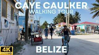Caye Caulker, Belize Walking Tour 4K! Let's Walk The Island! 2024