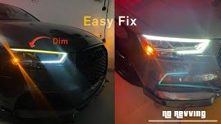 How to Fix Dim Audi RS3/S3/A3 DRL